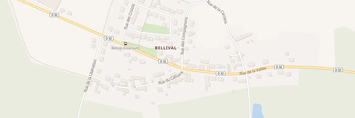 Plan du 229 Rue de la Vallée à Gilocourt