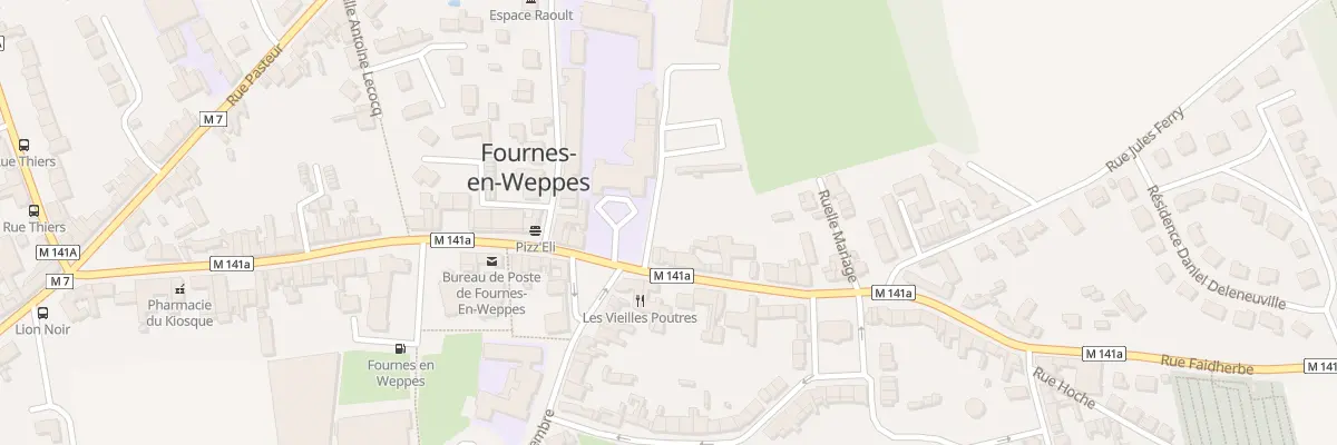Plan du 1291 Rue Faidherbe à Fournes-en-Weppes