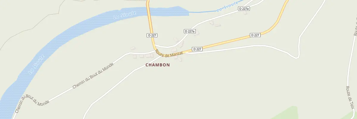 Plan du 5170 Le Chambon à Châteauneuf-les-Bains