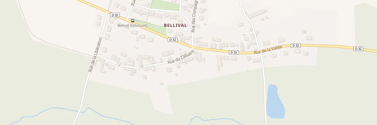 Plan du 21 Rue du Calvaire à Gilocourt