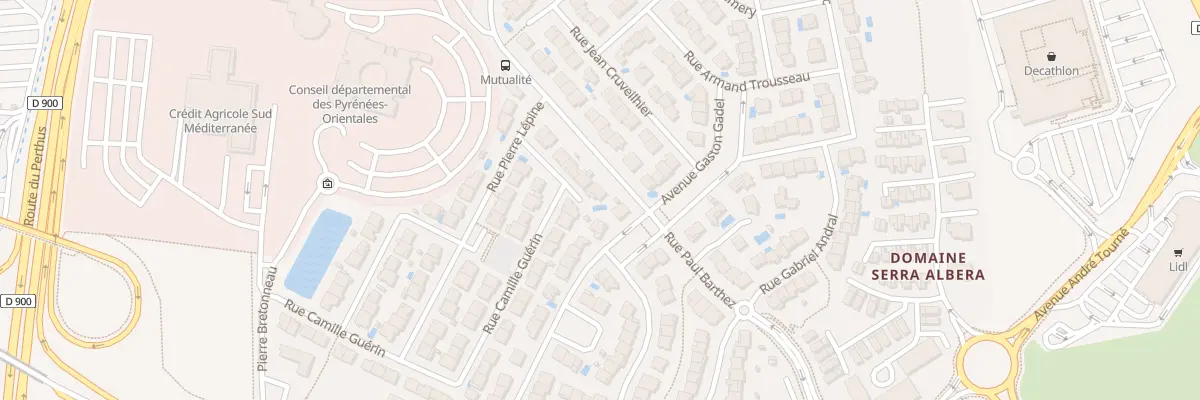 Plan du 56 Rue Camille Guérin à Perpignan