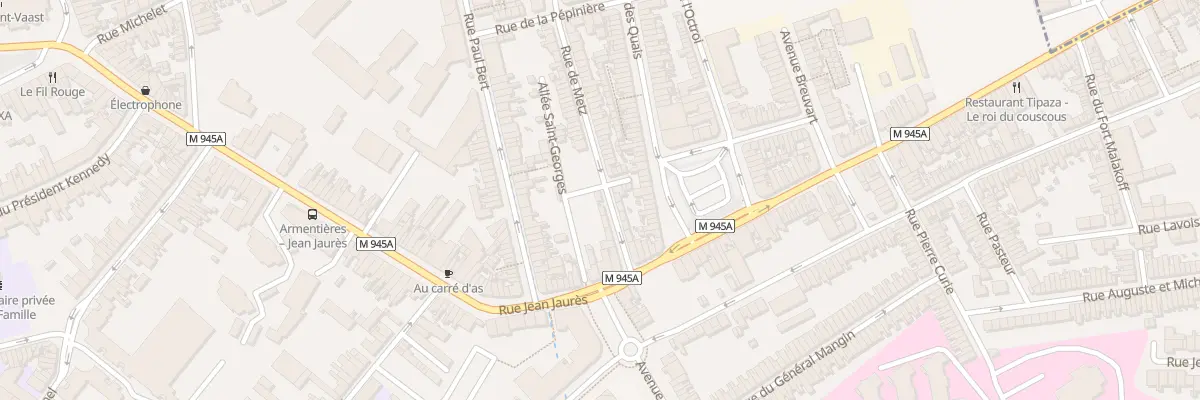 Plan du 9 Rue de Metz à Armentières