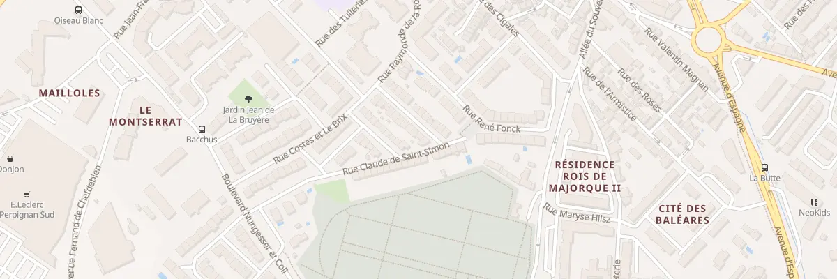 Plan du 20 Rue Dupuytren à Perpignan