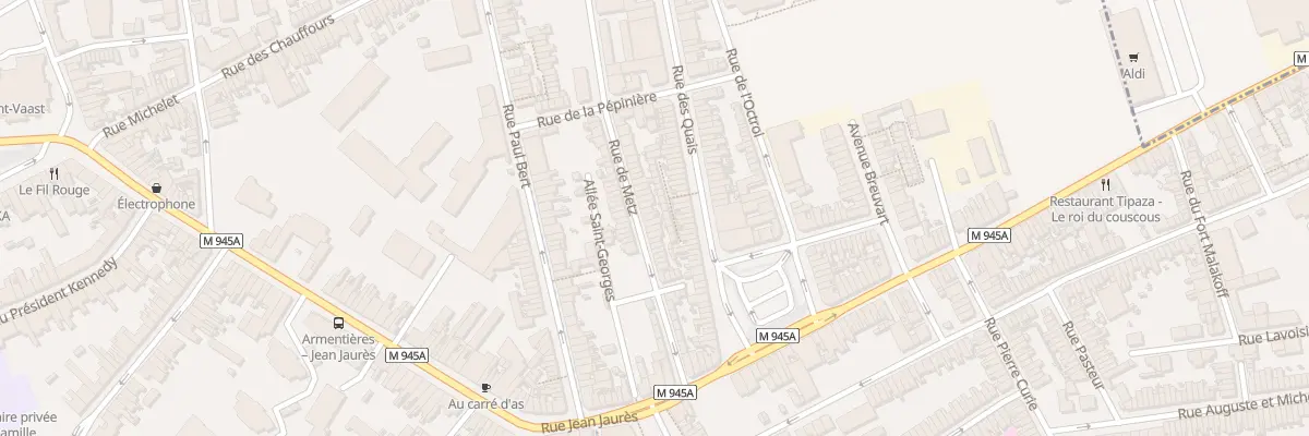 Plan du 34 Rue de Metz à Armentières