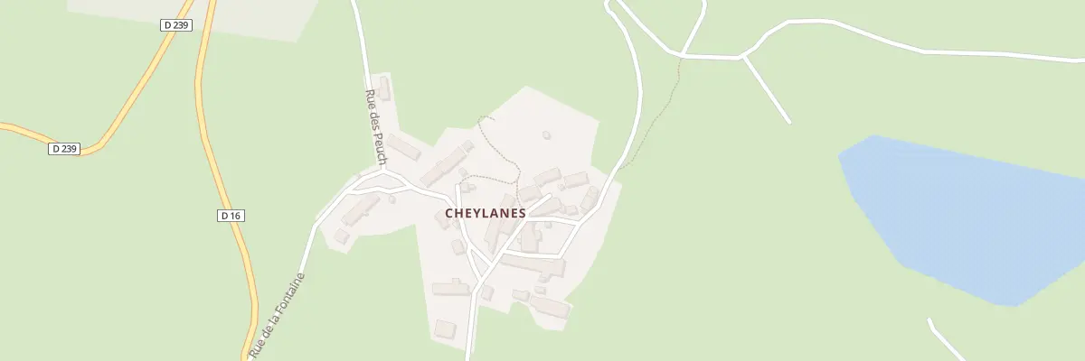 Plan du 5014 Cheylanes à Laveissenet