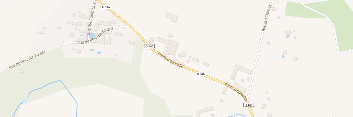 Plan du 14 Rte d’Egreville à Chevry-sous-le-Bignon