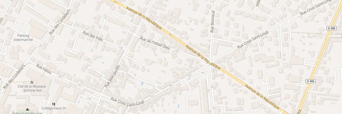 Plan du 10T Rue de l’Hotel - Dieu à Meaux