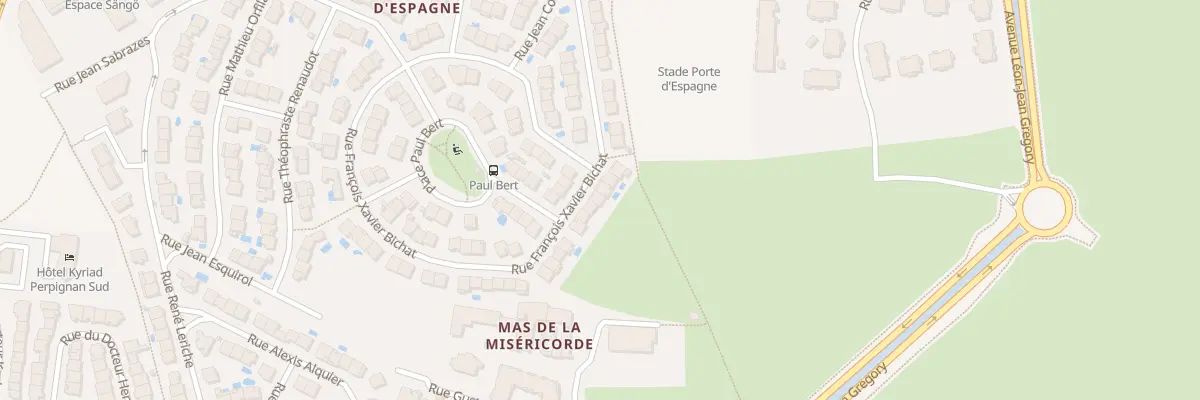 Plan du 35 Rue Francois Xavier Bichat à Perpignan