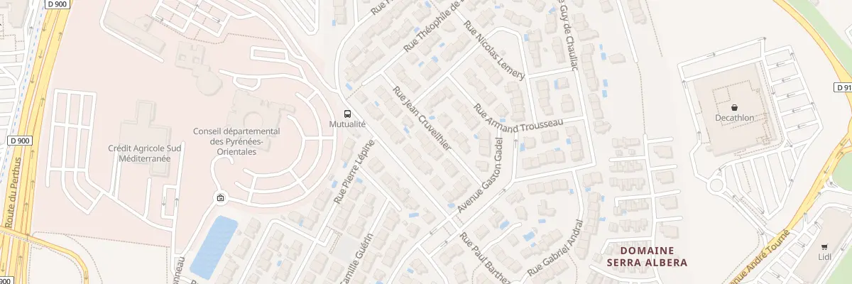 Plan du 11 Rue Jean Cruveilhier à Perpignan