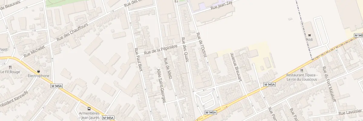 Plan du 41 Rue des Quais à Armentières
