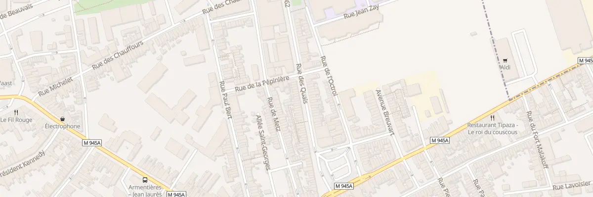 Plan du 43 Rue des Quais à Armentières