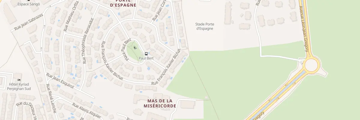 Plan du 33 Rue Francois Xavier Bichat à Perpignan