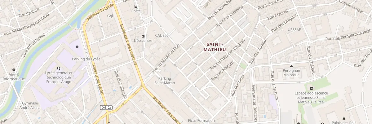 Plan du 50 Rue François Arago à Perpignan