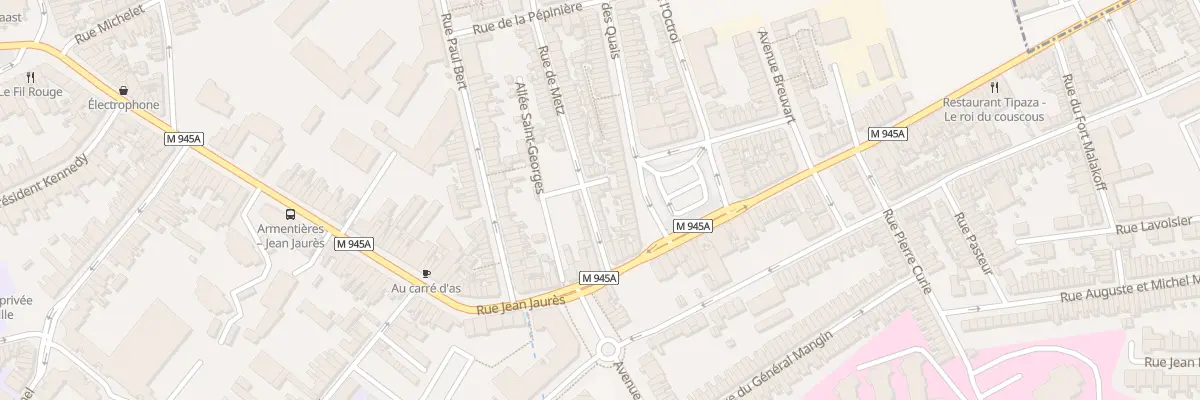 Plan du 10 Rue de Metz à Armentières