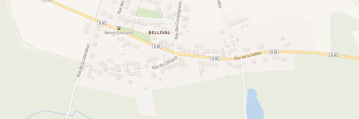 Plan du 248 Rue de la Vallée à Gilocourt