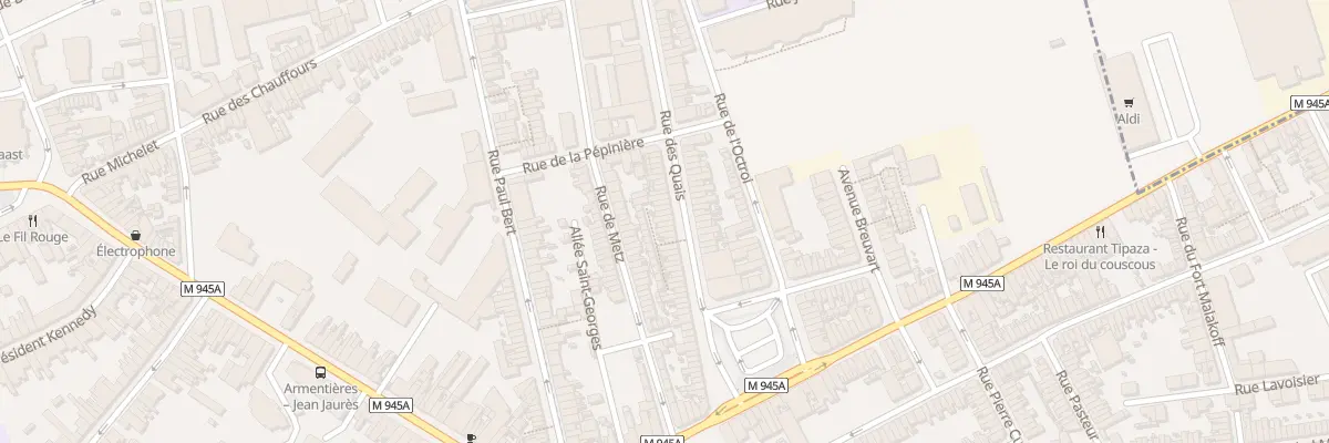Plan du 31 Rue des Quais à Armentières