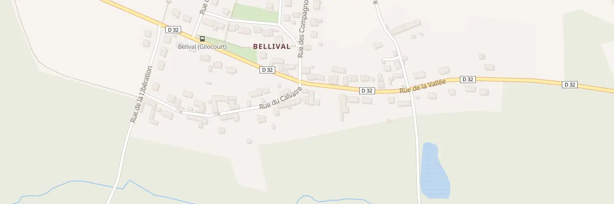 Plan du 11 Rue du Calvaire à Gilocourt