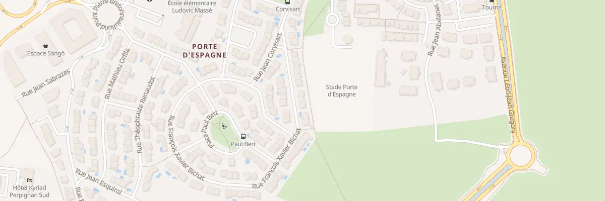 Plan du 21 Rue Francois Xavier Bichat à Perpignan