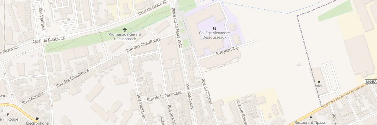 Plan du 64 Rue des Quais à Armentières