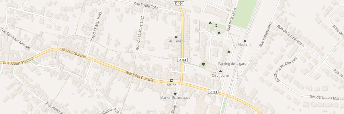 Plan du 9 Rue Roger Salengro à Meurchin