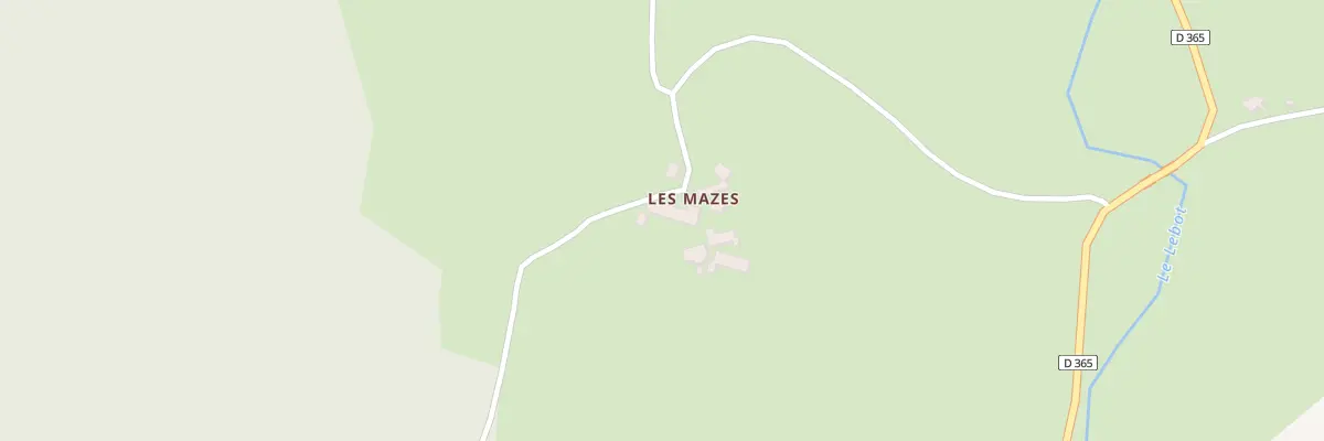 Plan du 2 Les Mazes à Lieutadès