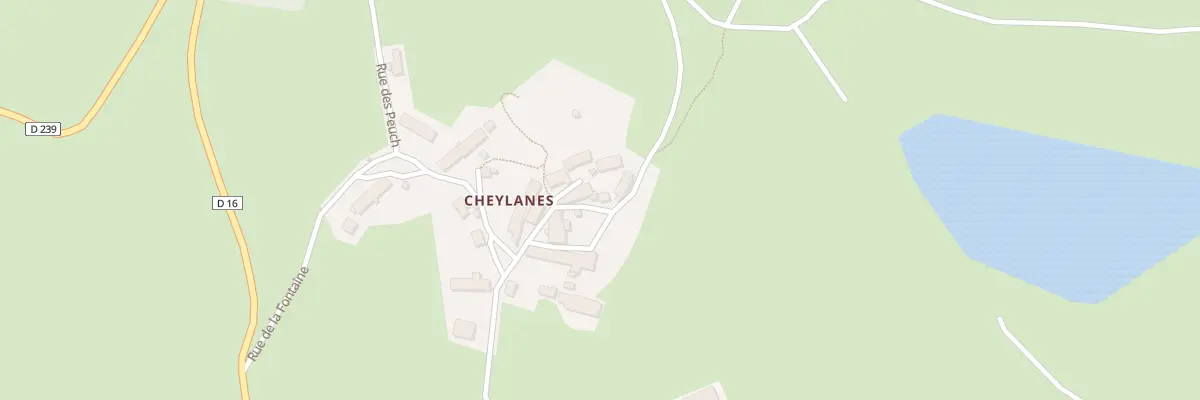 Plan du 5016 Cheylanes à Laveissenet