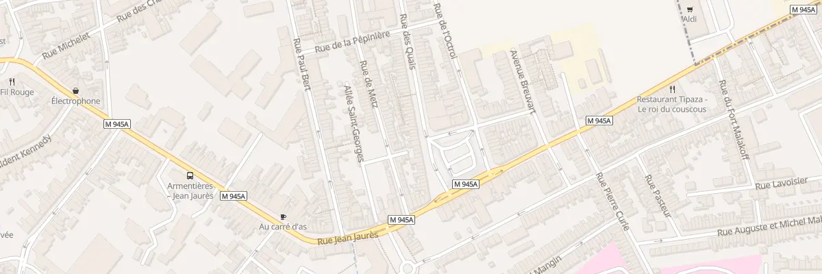 Plan du 1 Rue des Quais à Armentières