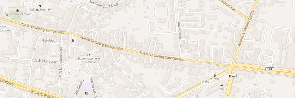 Plan du 103A Rue du Faubourg Saint Nicolas à Meaux