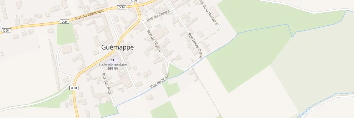 Plan du 8 Rue de l’Eglise à Guémappe