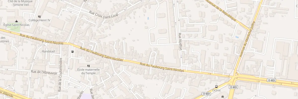 Plan du 109 Rue du Faubourg Saint Nicolas à Meaux
