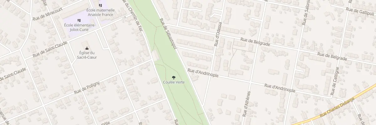 Plan du 1 Rue d’Andrinople à Harnes
