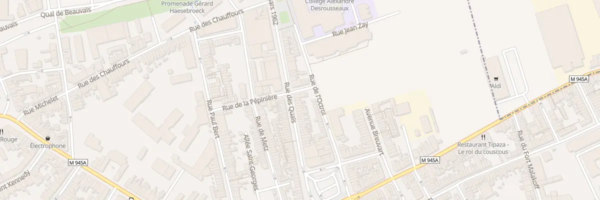 Plan du 40 Rue des Quais à Armentières