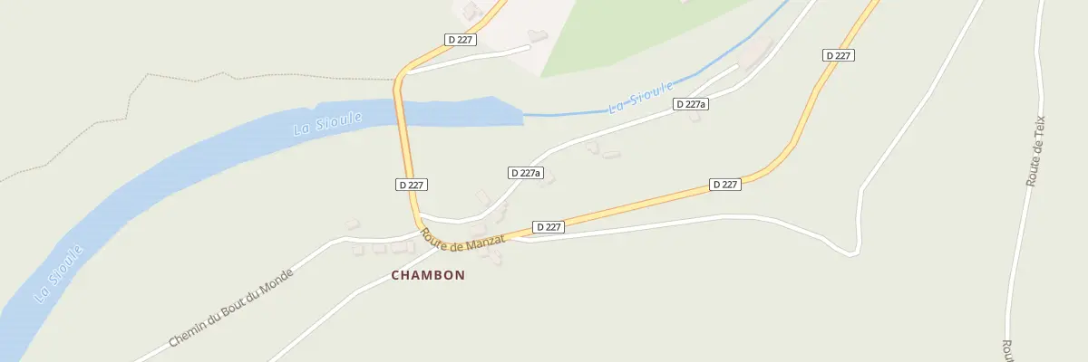 Plan du 5177D Le Chambon à Châteauneuf-les-Bains