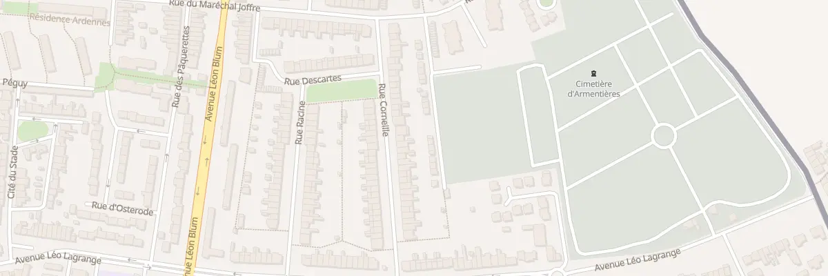 Plan du 34 Rue Corneille à Armentières