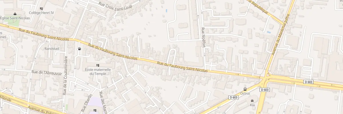 Plan du 105 Rue du Faubourg Saint Nicolas à Meaux
