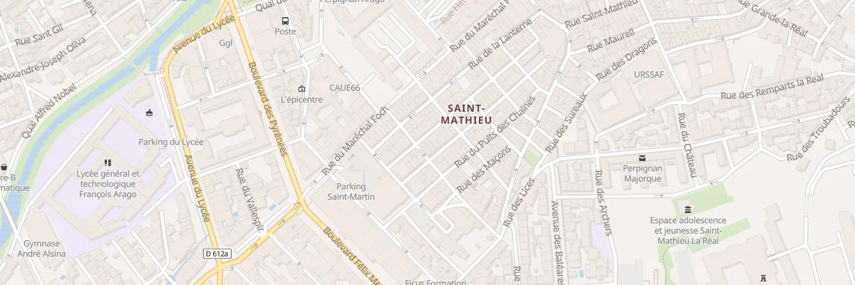 Plan du 53B Rue François Arago à Perpignan