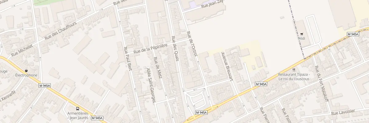 Plan du 22 Rue des Quais à Armentières