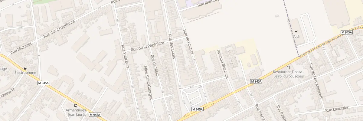 Plan du 20 Rue des Quais à Armentières
