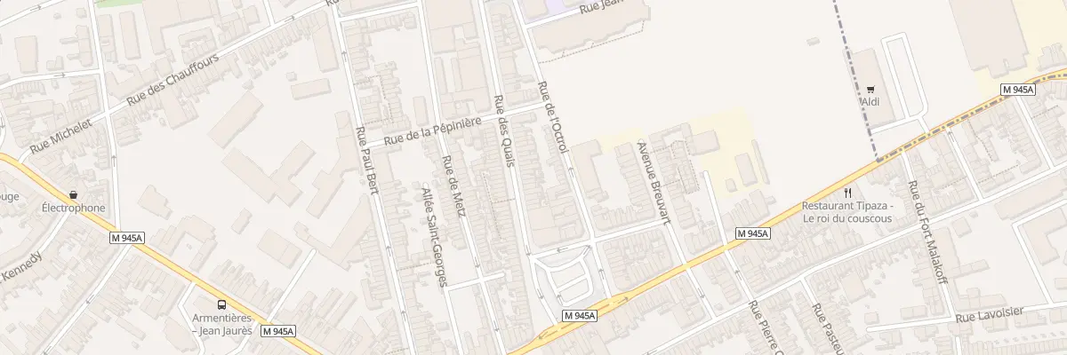 Plan du 18 Rue des Quais à Armentières