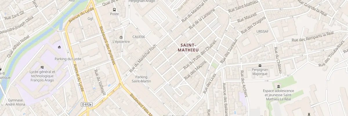 Plan du 53 Rue François Arago à Perpignan