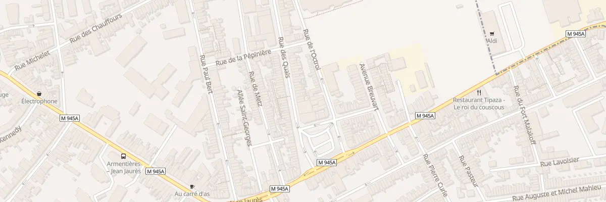Plan du 6 Rue des Quais à Armentières