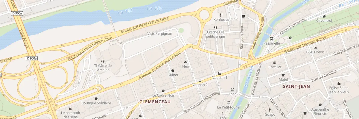 Plan du 19 Av Maréchal Leclerc à Perpignan