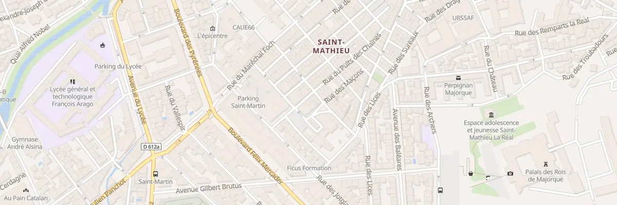 Plan du 35 Rue Puits des Chaines à Perpignan