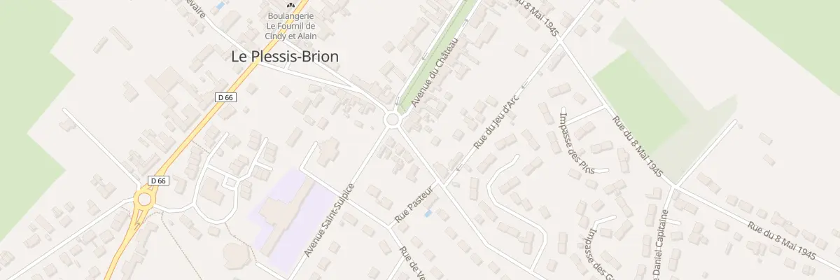 Plan du 1 Av du Château au Plessis-Brion