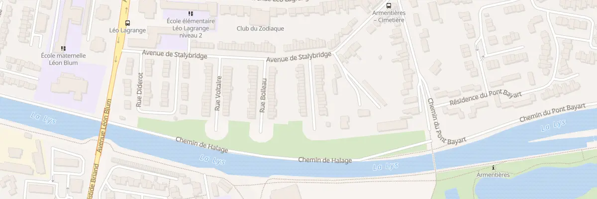 Plan du 22 Rue Blaise Pascal à Armentières