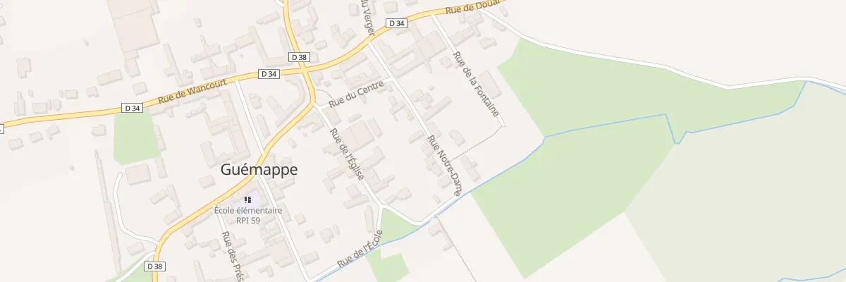 Plan du 5 Rue Notre Dame à Guémappe