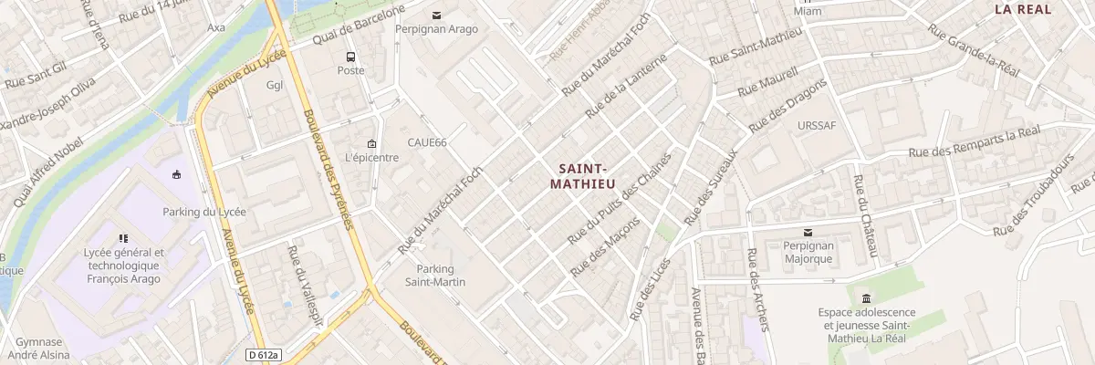Plan du 34B Rue François Arago à Perpignan