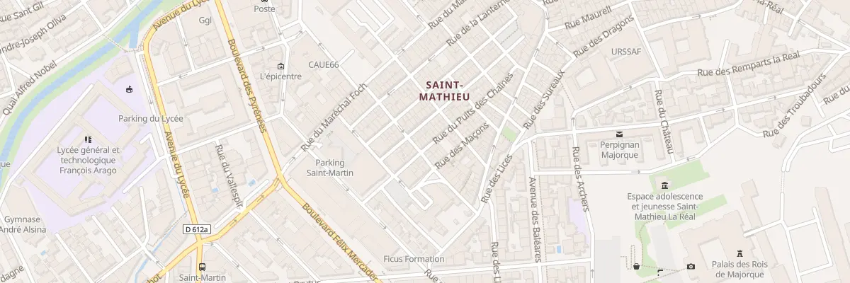 Plan du 32 Rue Puits des Chaines à Perpignan