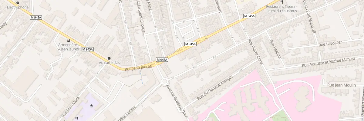 Plan du 10 Rue des Deportes à Armentières