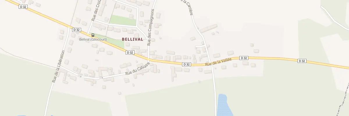 Plan du 303 Rue de la Vallée à Gilocourt
